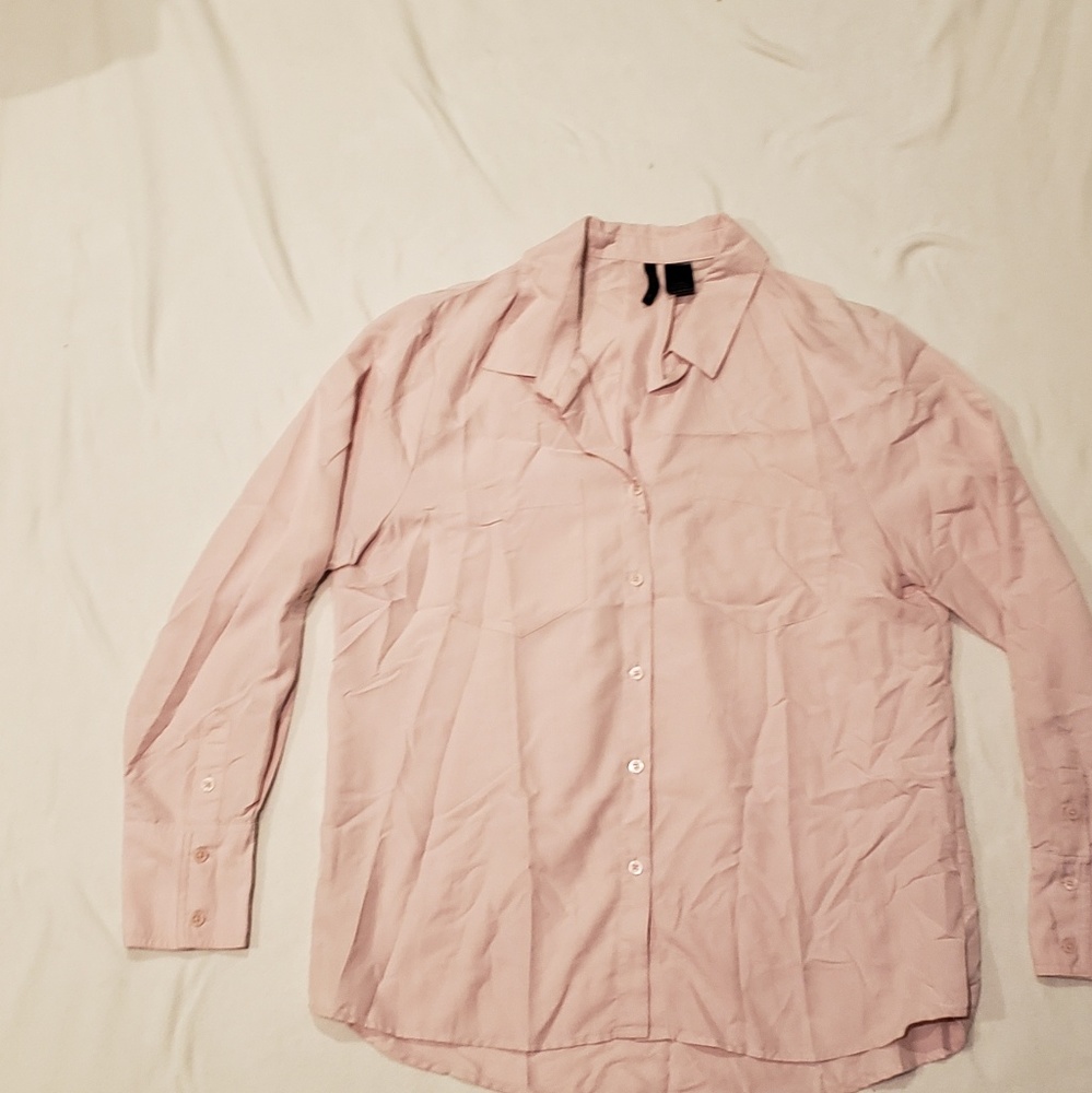 Pink Modal button up blouse